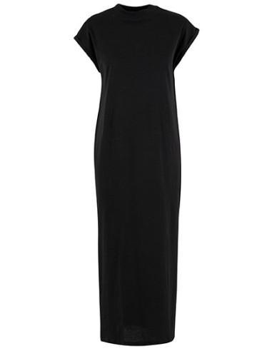 NEM-NM045-Ladies Long Extended Shoulder Dress
